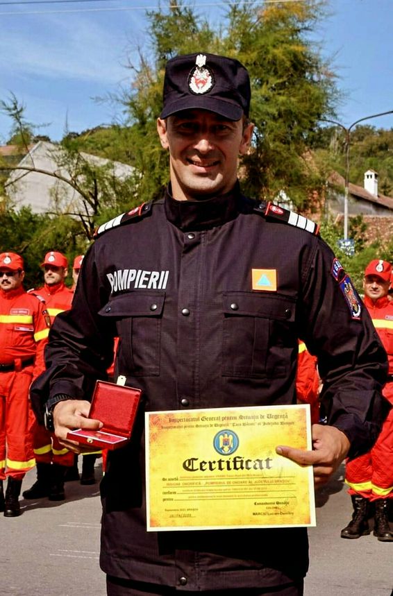 Plutonier adjutant Vrabie Raul   pompierul anului 2023 la Brasov | imaginea 1
