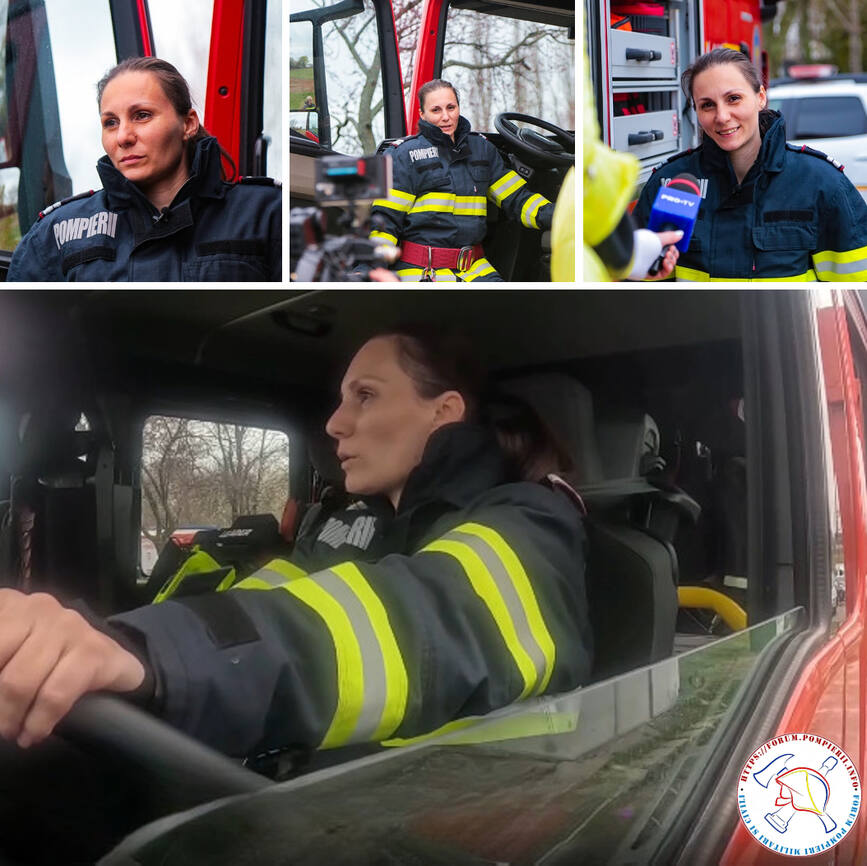 Portret de Pompier   Respect  Sergent major Voicu Stefania | imaginea 1