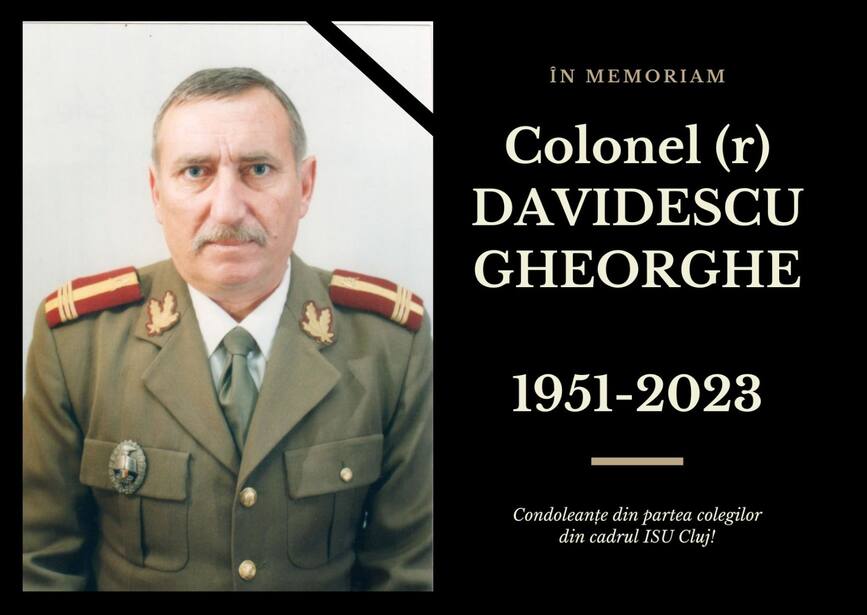 In memoriam Colonel Davidescu Gheorghe | imaginea 1