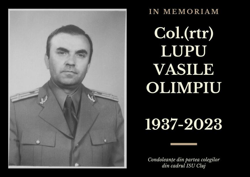 In memoriam Colonel  r  Lupu Vasile Olimpiu | imaginea 1
