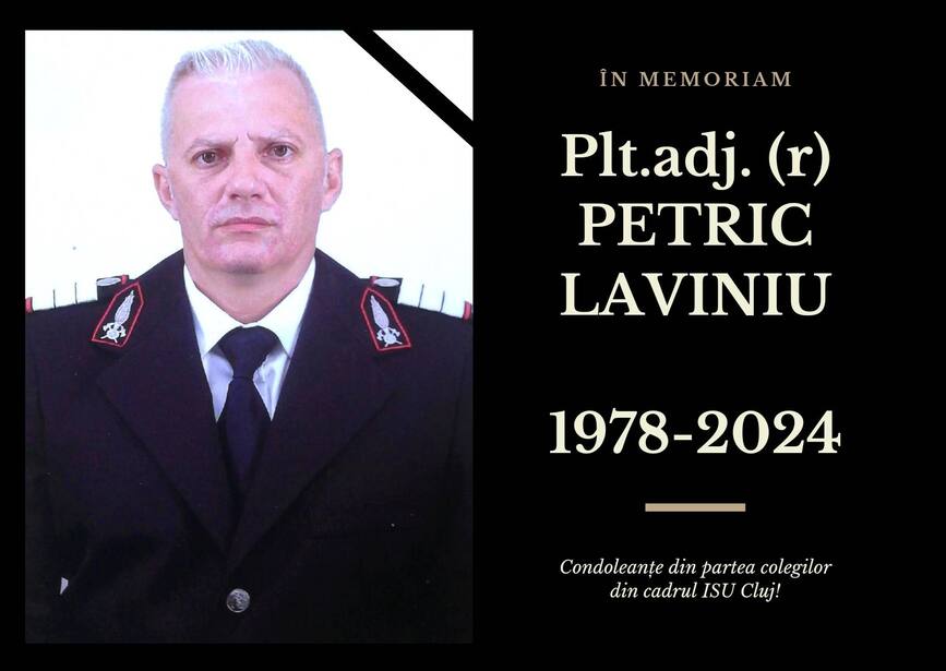 In memoriam Plutonier adjutant  r  Petric Laviniu | imaginea 1