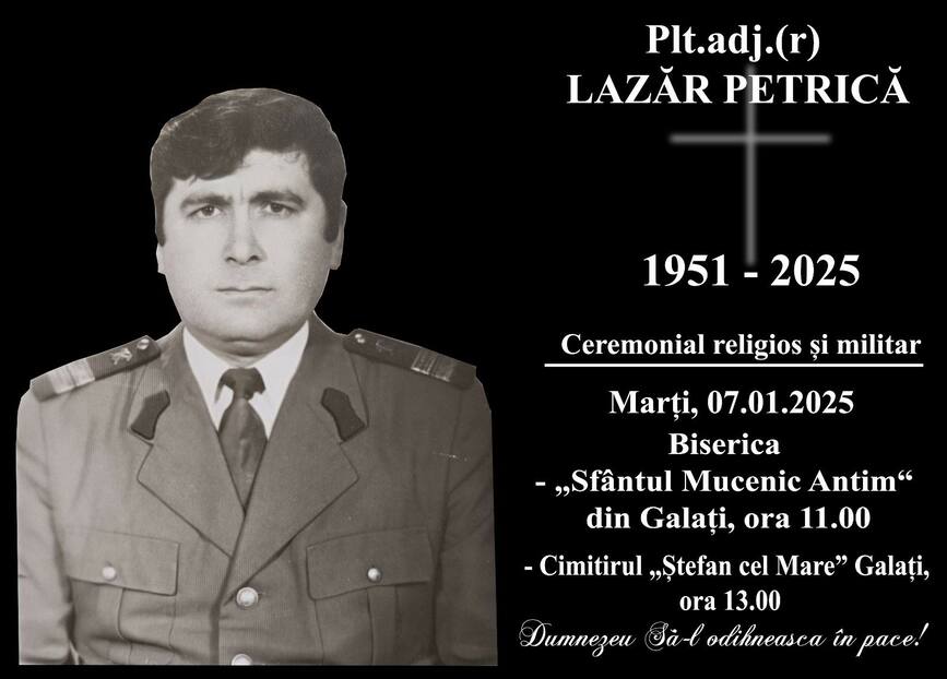 In memoriam Plutonier adjutant  r  Lazar Petrica | imaginea 1